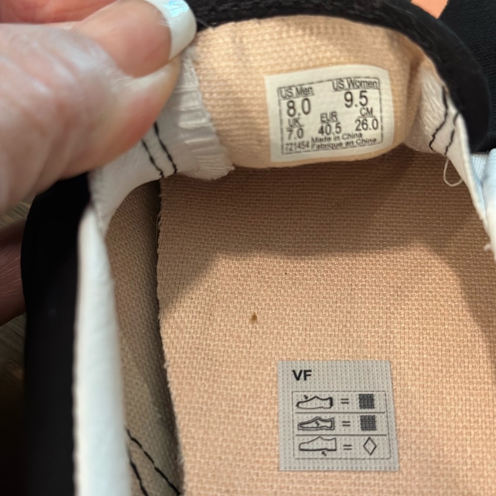 Vans Black Slip-On Sneakers,You Got This 9.5 - Picture 6 of 8